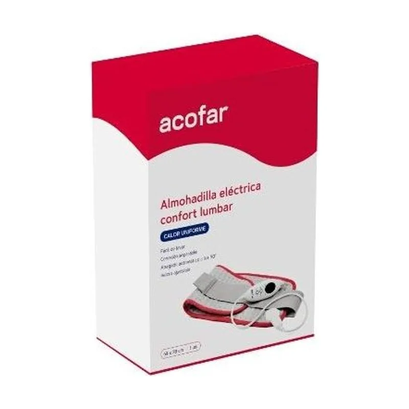 Almohadilla Elec Confort Lumb Velcro Gris Temp 90´ - Acofar