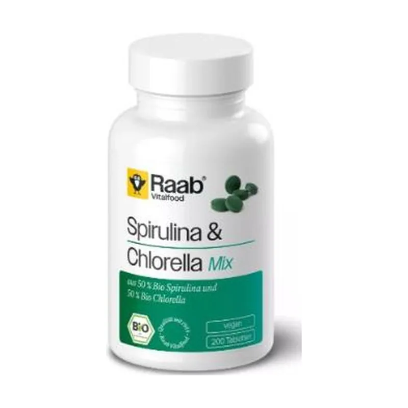 Vitalfood Alga Espirulina + Chlorella 440mg Bio 200comp