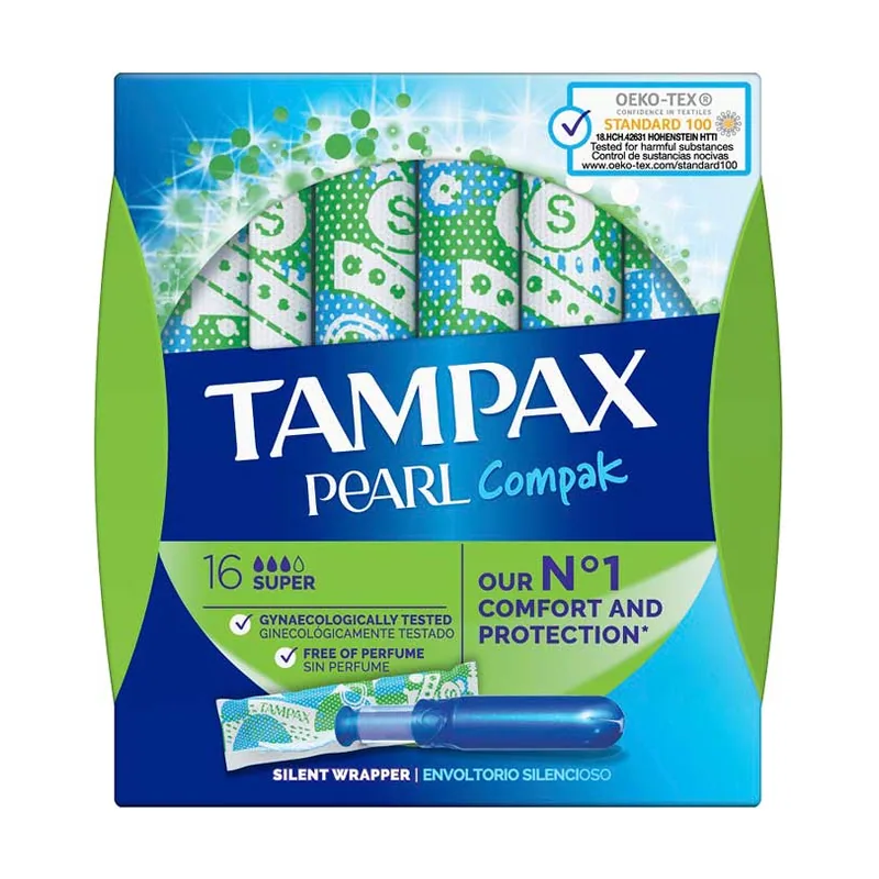 Pearl Compak Tampón Super 16 uds
