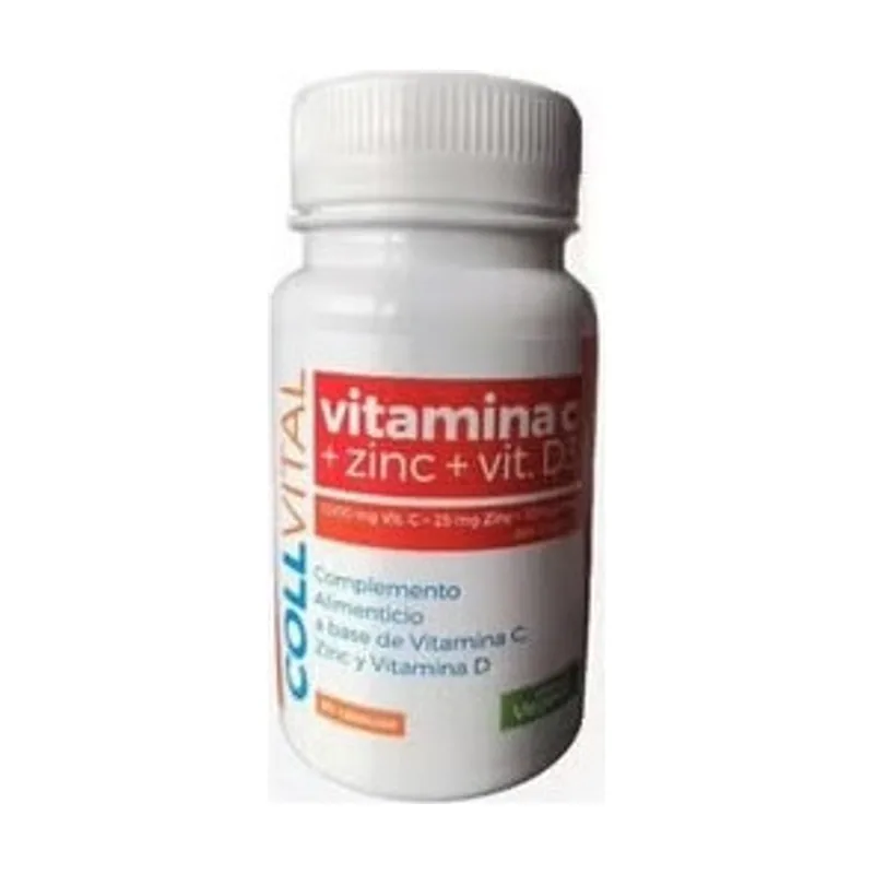 Vit C +zinc+vit D3 60cap. Collvital