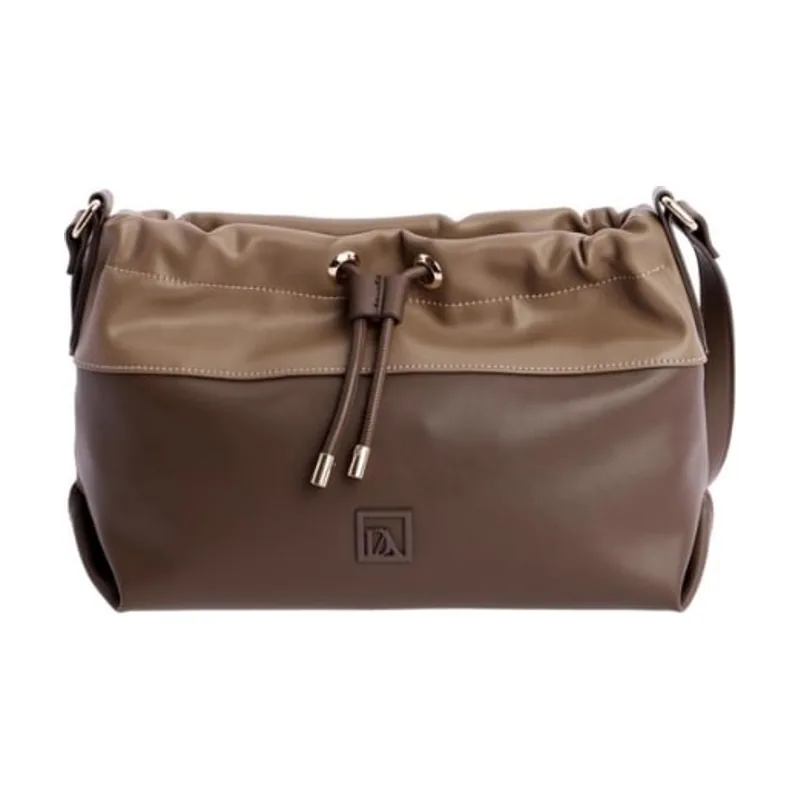 Bolso Bandolera Marrón Combinado