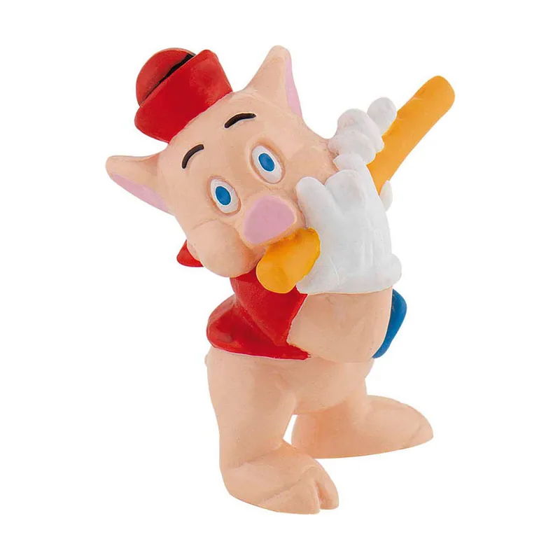 Figura Cerdito Flauta Los Tres Cerditos 5,5 cms