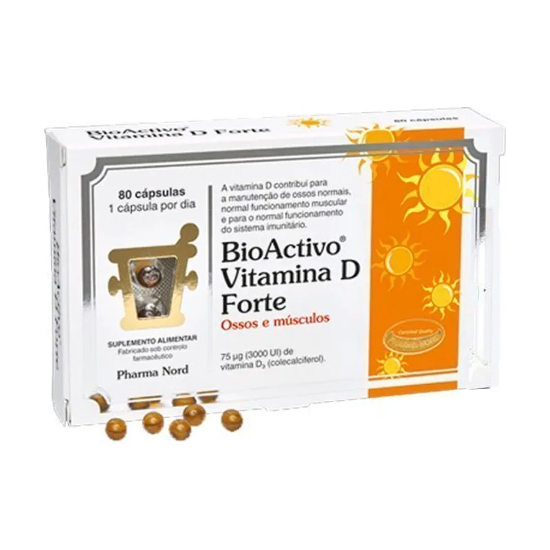 Cápsulas Bioactivas de Vitamina D Forte 80 uds