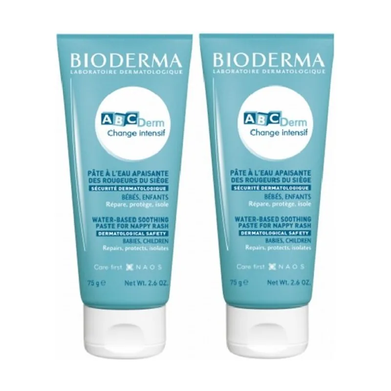 Crema para el cambio de pañal ABCDerm Change Intensif Pack 2x75 g
