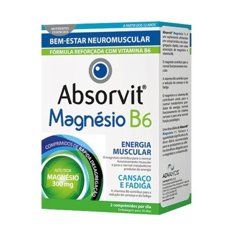 Comprimidos de magnesio B6 x60