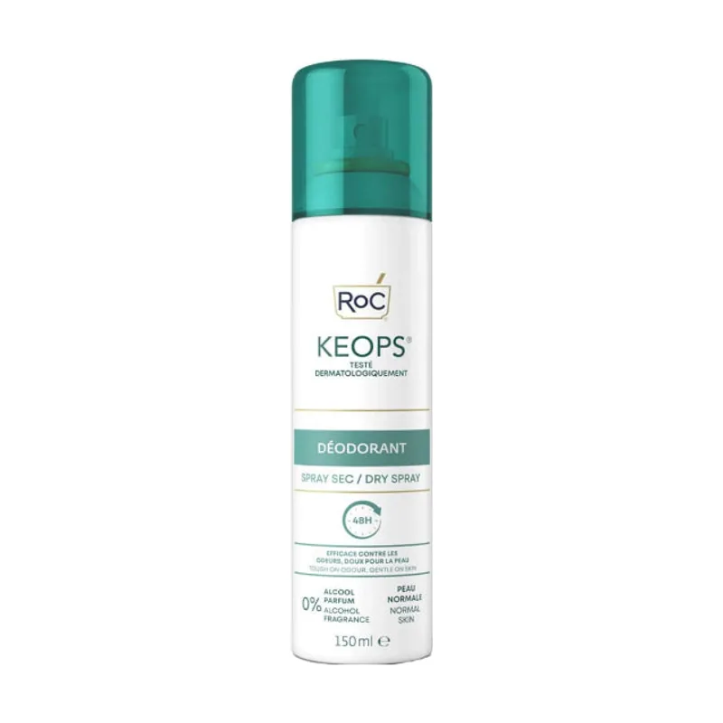 Desodorante en aerosol seco Keops 150 ml
