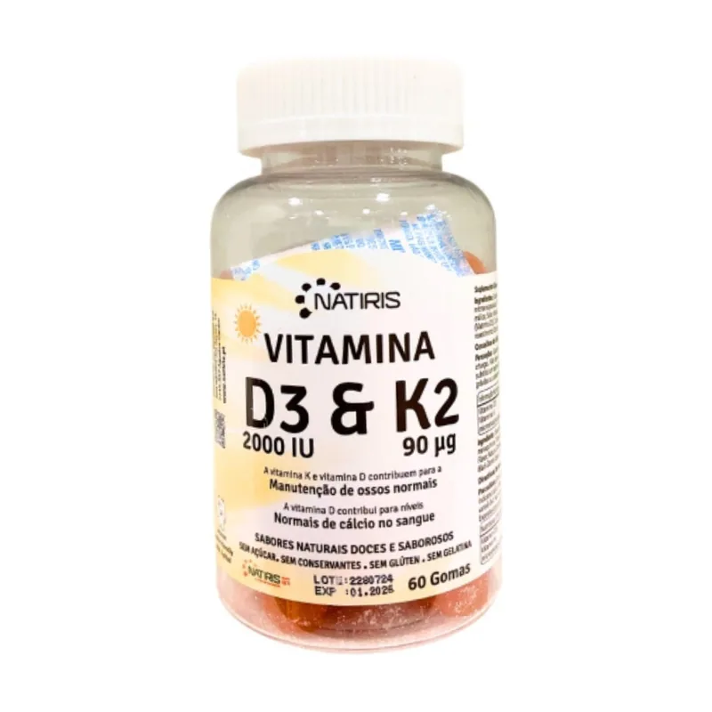 Vitamina D3 2000UI + K2 90ug Gomitas x60