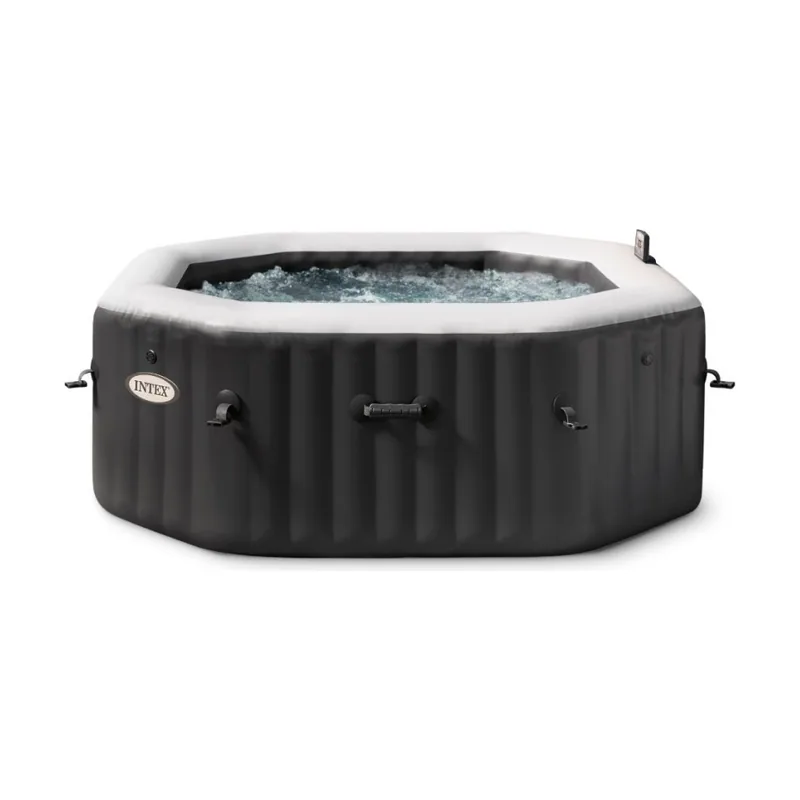 Spa hinchable octogonal con burbujas y jets deluxe 795 litros