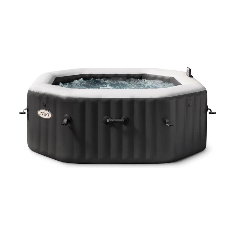 Spa hinchable octogonal con burbujas y jets deluxe 1.098 litros