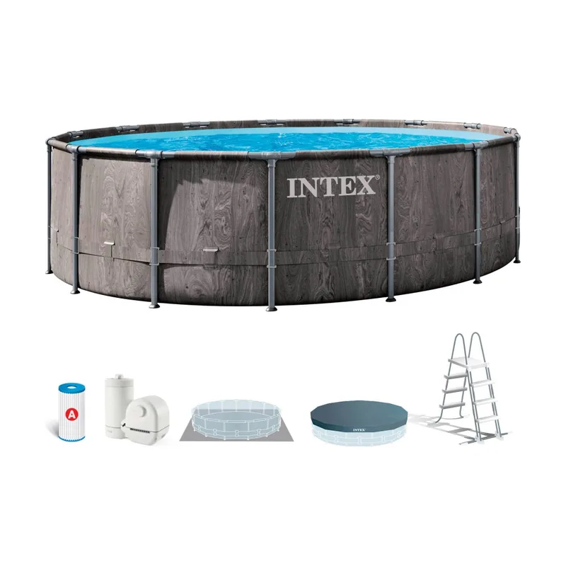 Piscina desmontable prism frame greywood 5,5 metros + depuradora