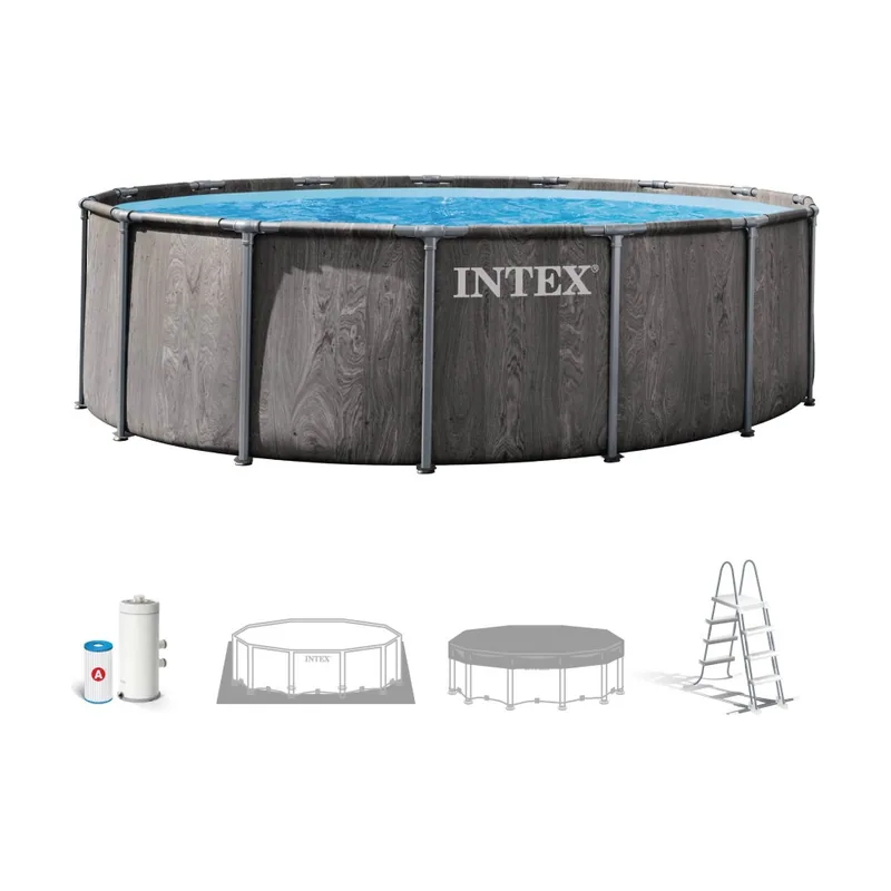 Piscina desmontable redonda greywood 5 metros con depuradora