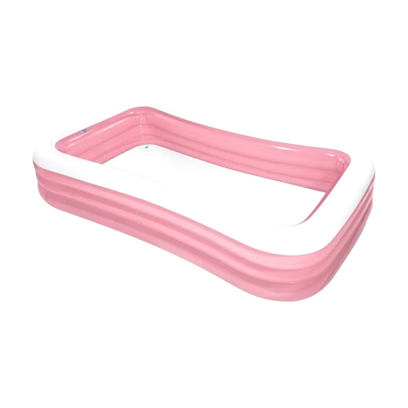 Piscina hinchable infantil rosa 305x183x56 cm