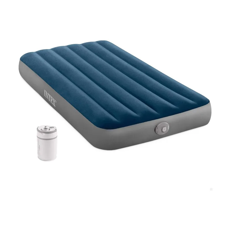 Colchón hinchable individual con hinchador recargable standard prestige single-high twin