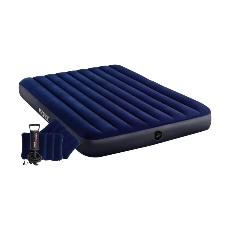 Colchón hinchable doble standard classic downy queen c/accesorios