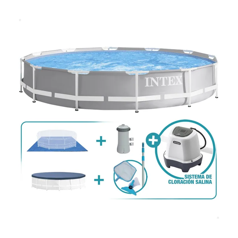 Pack piscina desmontable redonda prism frame ø366x76 cm 5 accesorios
