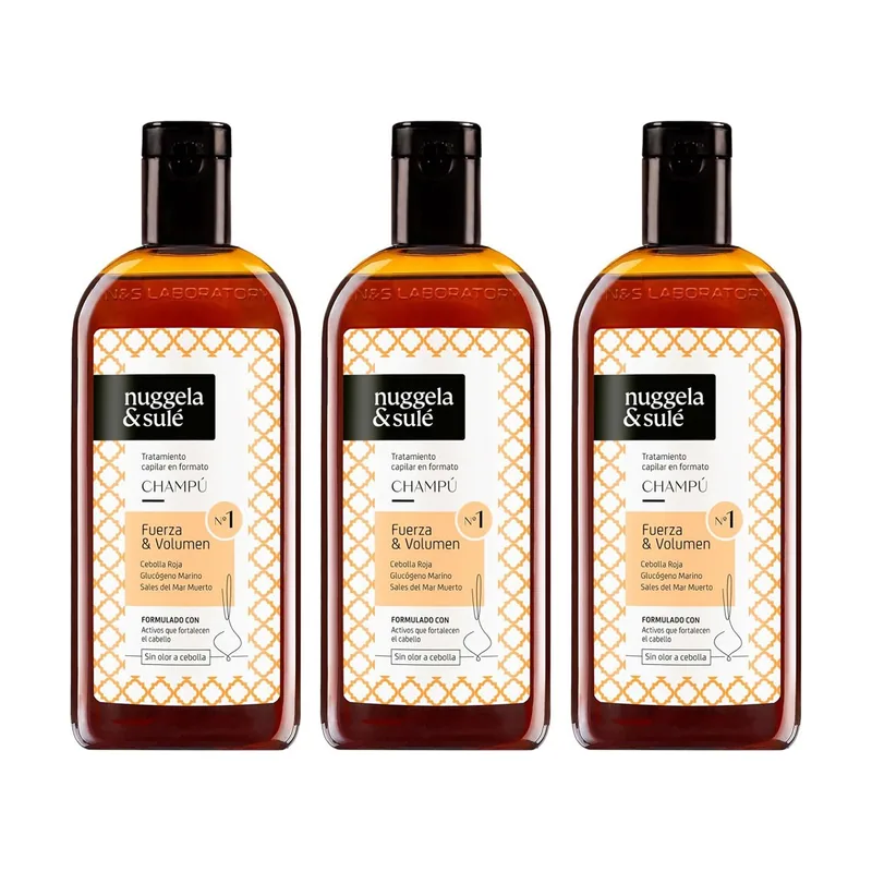 Champú Cebolla Anticaida 3 uds 250ml + 250ml + 250ml