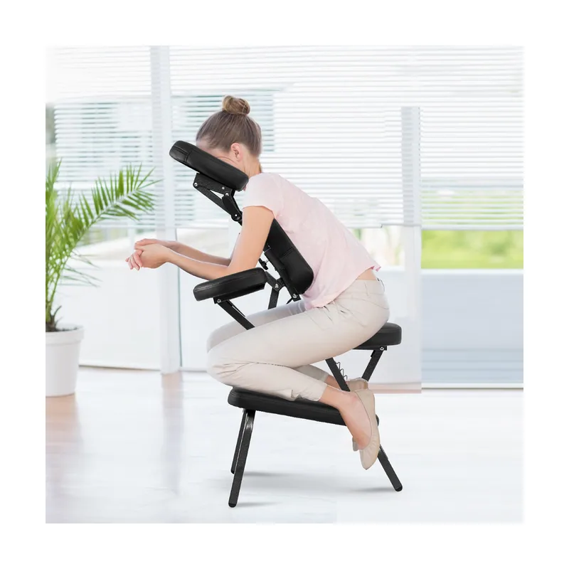 Silla de Masaje Plegable Altura Ajustable Silla