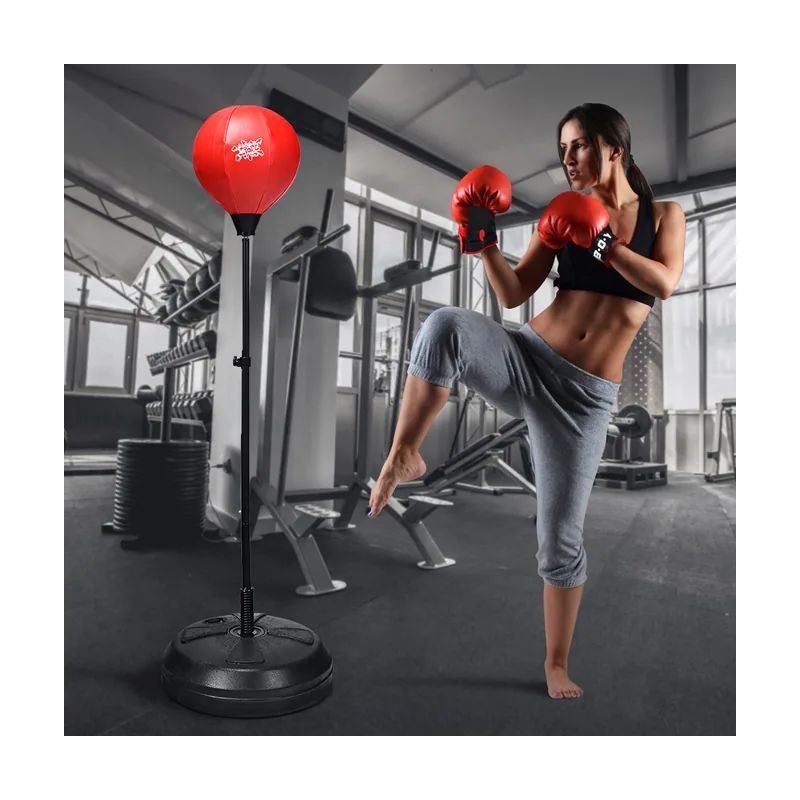Pelota de Boxeo con Base con Altura Regulable Bomba Manual