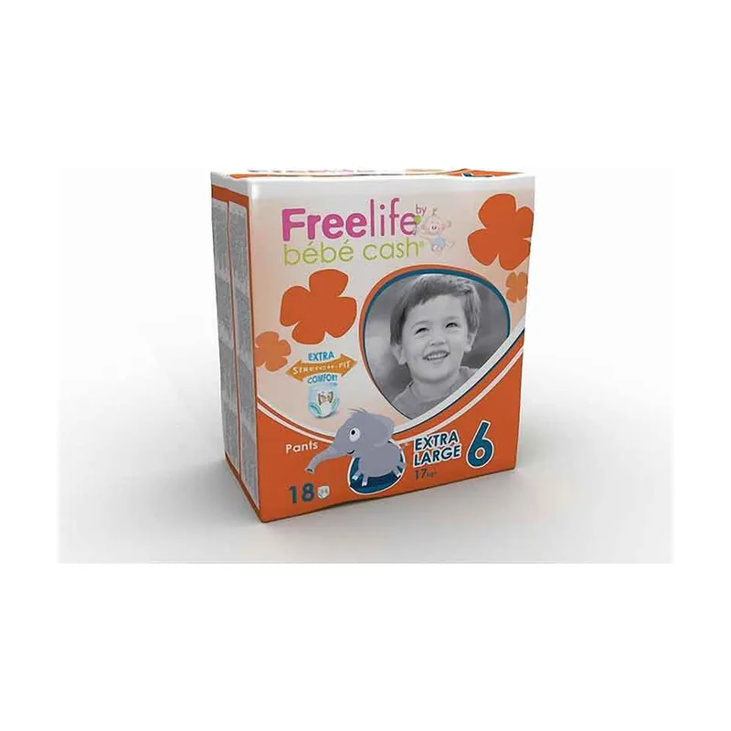 Freelife Bebe Cash Pants Talla 6 +17 kg 18 uds