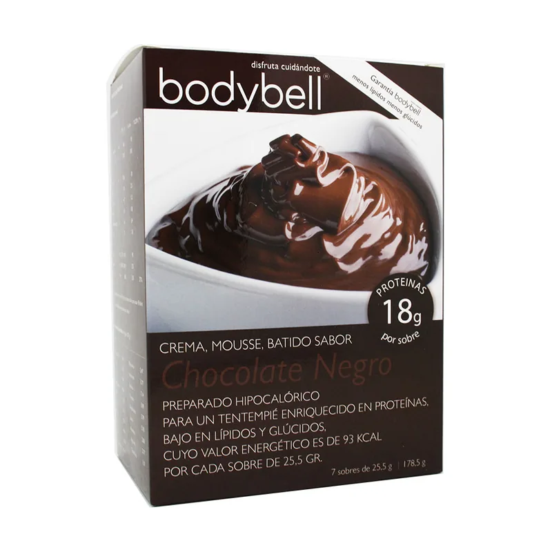 Crema Mousse Chocolate Negro 7 Sobres