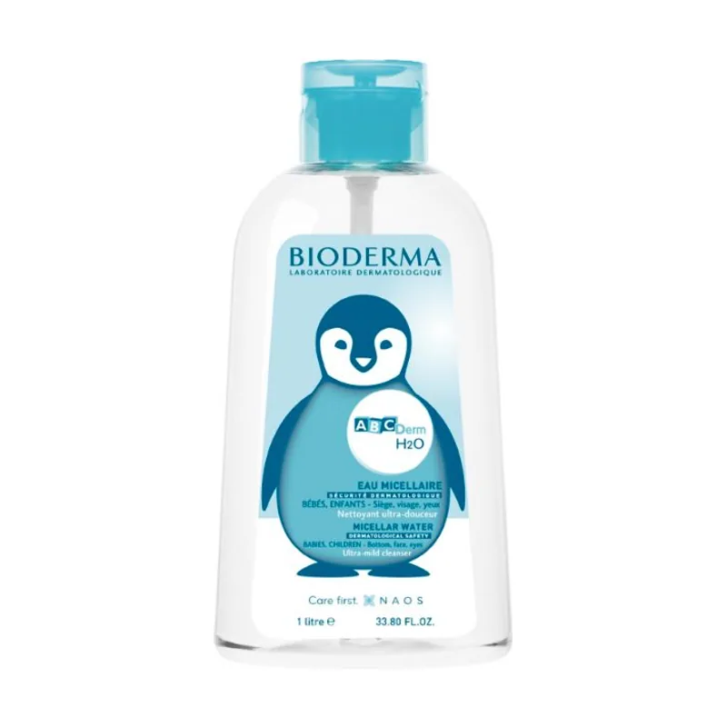 ABCDerm H2O Agua Micelar Limpiadora Sin Aclarado 1000 ml