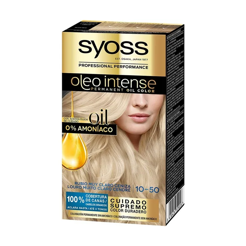 Oleo Intense Coloración permanente sin amoníaco 10.50 Rubio ceniza claro