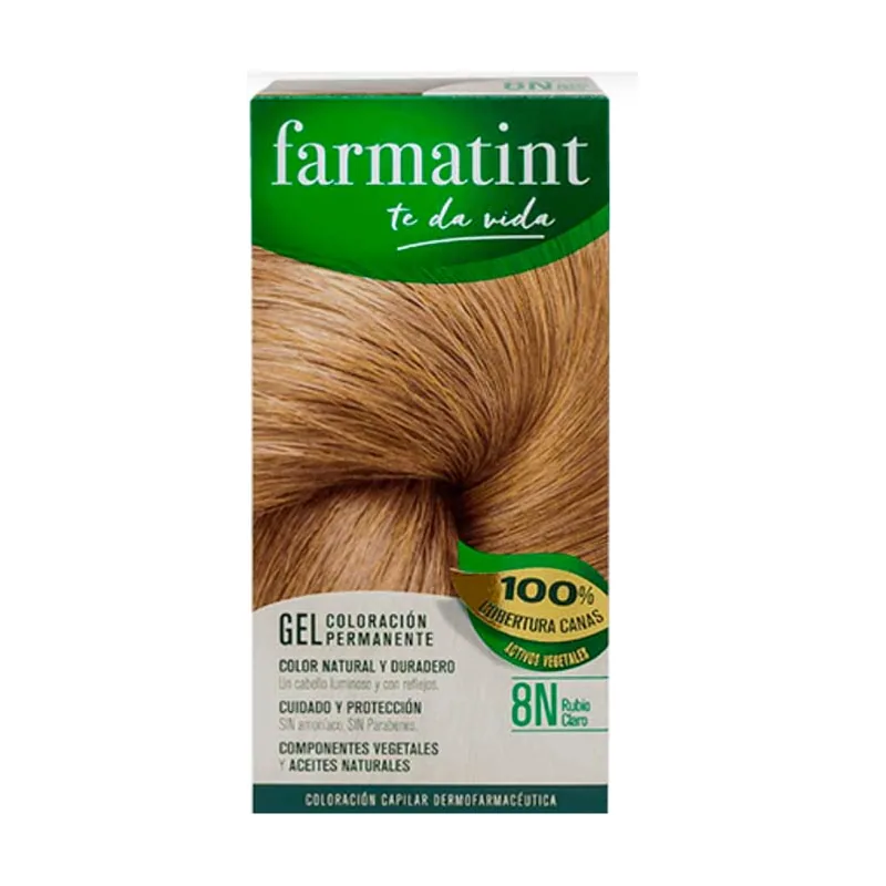 Gel colorante permanente 8N Rubio Claro