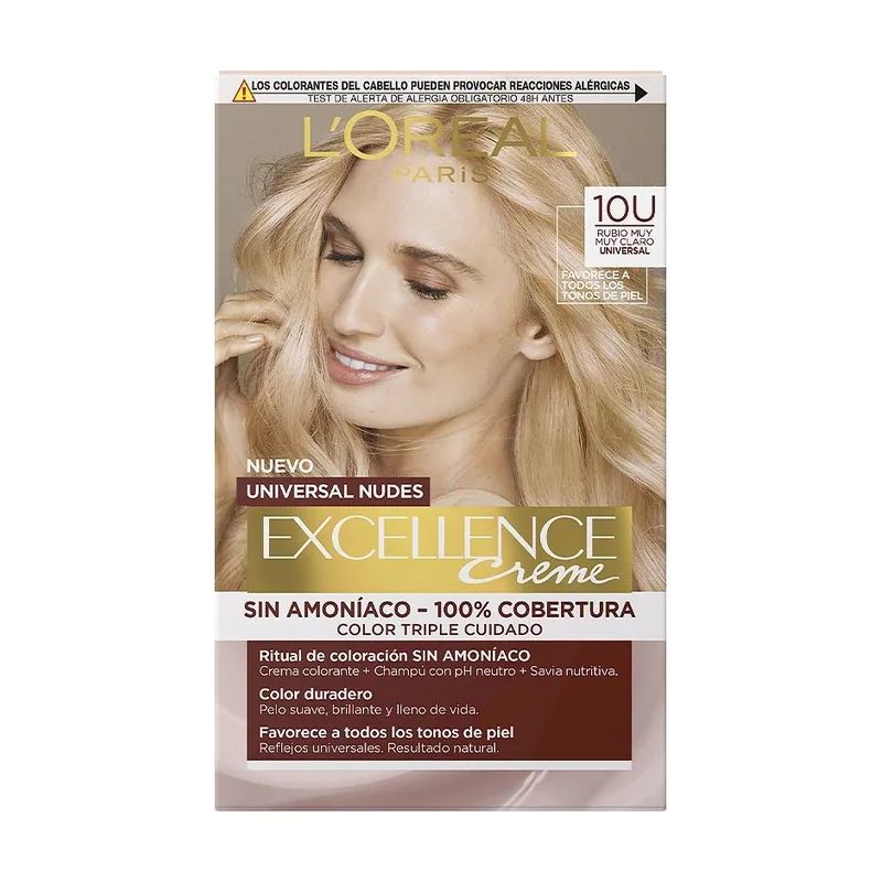 Excellence Universal Nudes Crema 10U Rubio muy muy claro