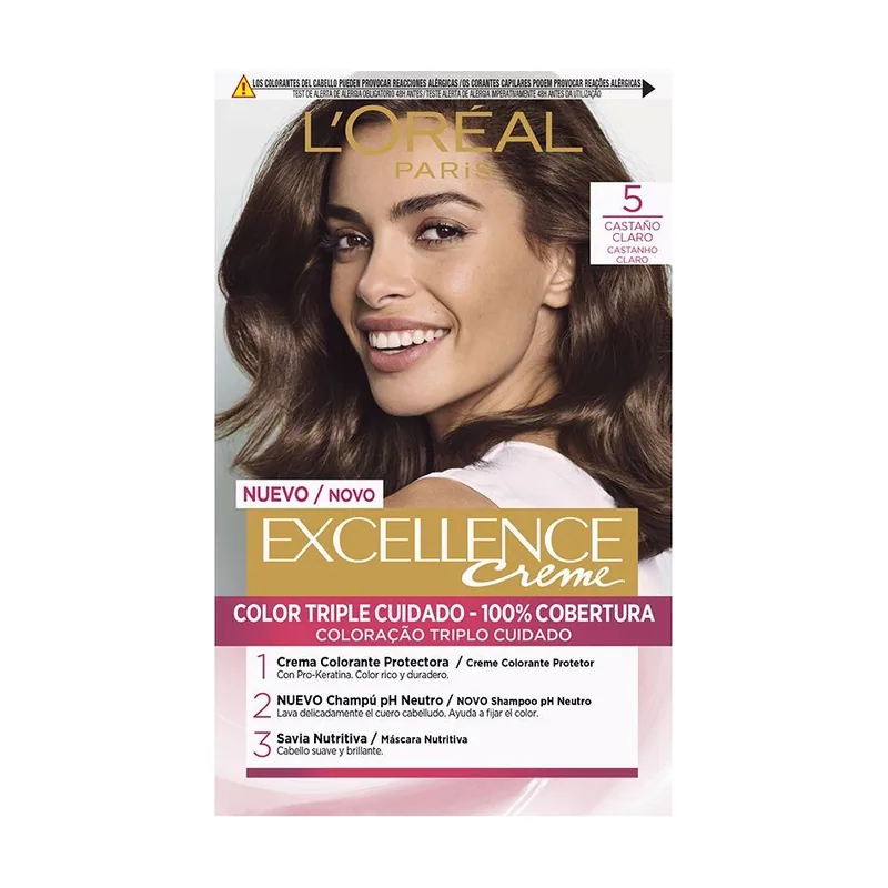 Excellence Crema 5 Castaño claro 192 ml