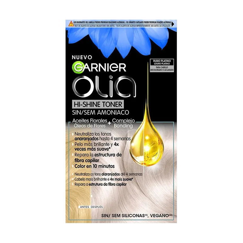 Olia Hi Shine Toner Tinte semipermanente 10.01 Rubio Platino