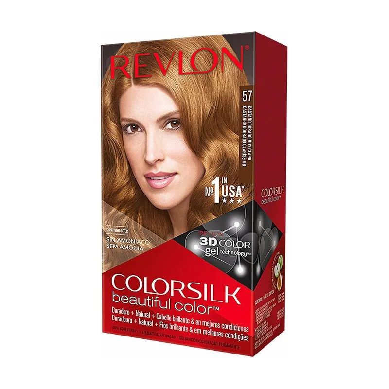ColorSilk Tinte permanente 57 Castaño dorado claro