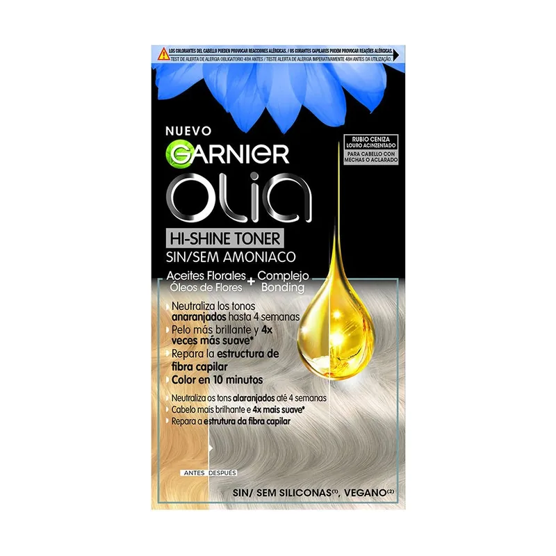 Olia Hi Shine Toner Tinte semipermanente 9.1 Rubio Ceniza