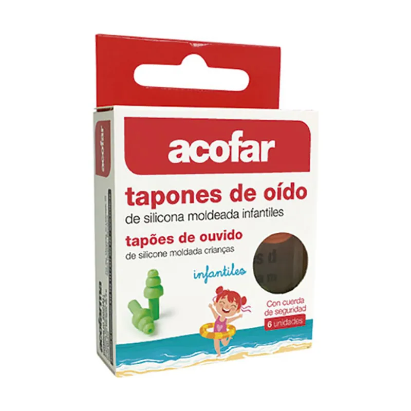 Tapones Oido Infantil Silicona 6 uds