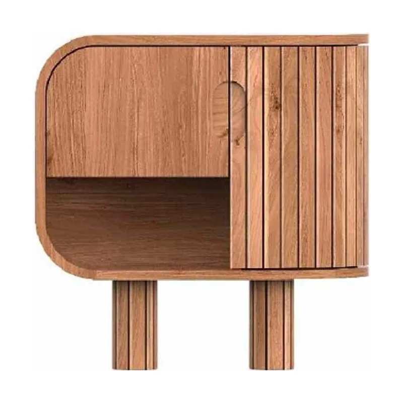Mesita auxiliar madera maciza serie Dinan I
