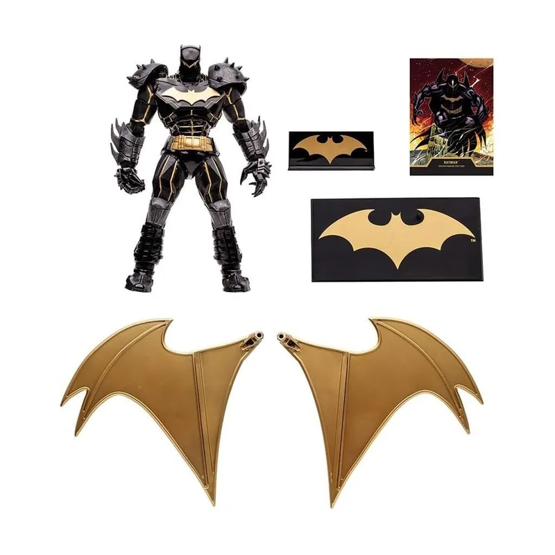 Figura Batman Hellbat Edición Knightmare DC Gold Label Edición Limitada Articulada 18 cms