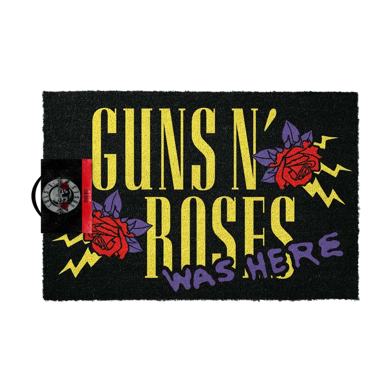 Guns N Roses Felpudo Entrada casa Fibra de Coco