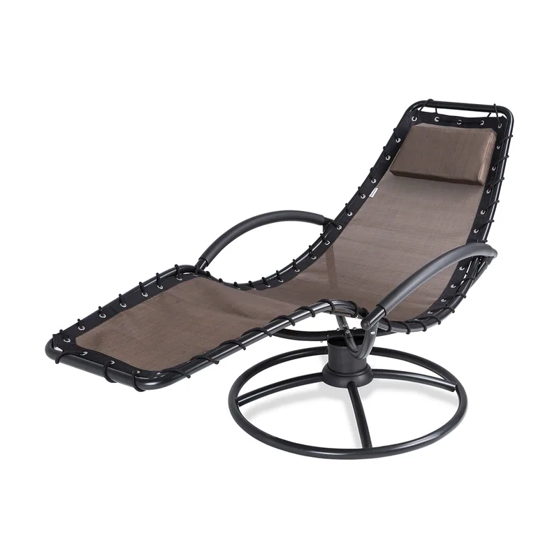Sillón reclinable Eva marrón moca 191x77x