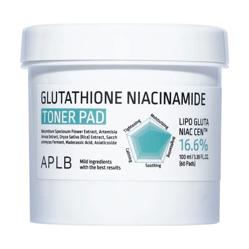 Glutathione Niacinamide Tónico en Parches 60 Pads