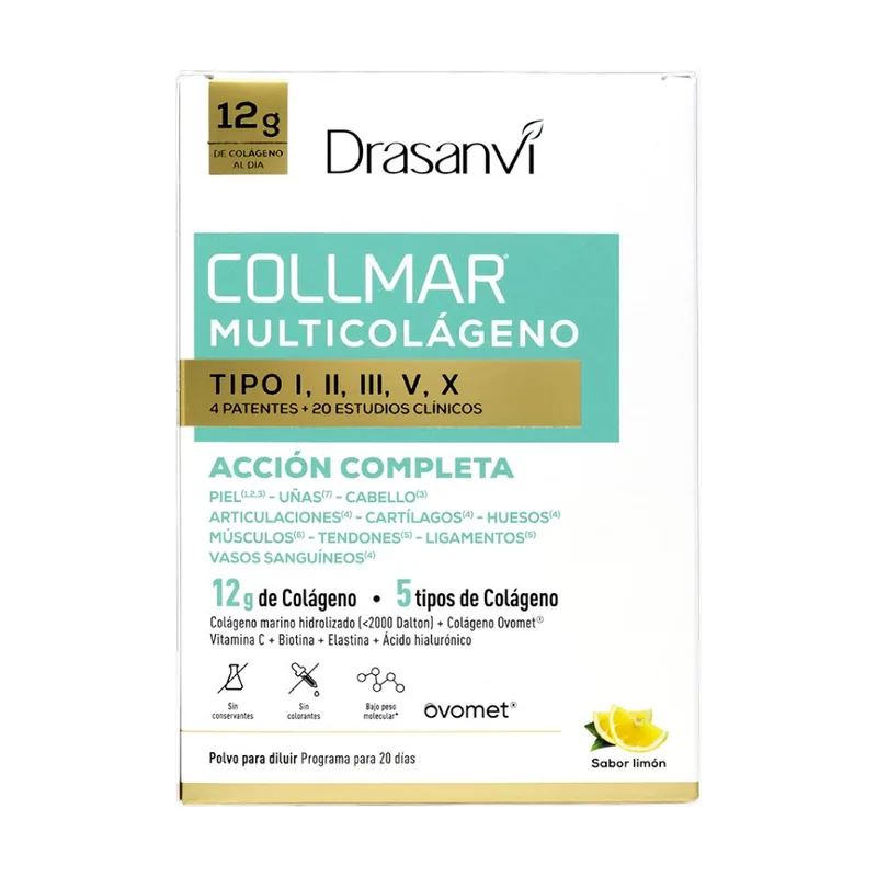 Collmar Multicolágeno 5 Tipos de Colágeno 260 g Limón