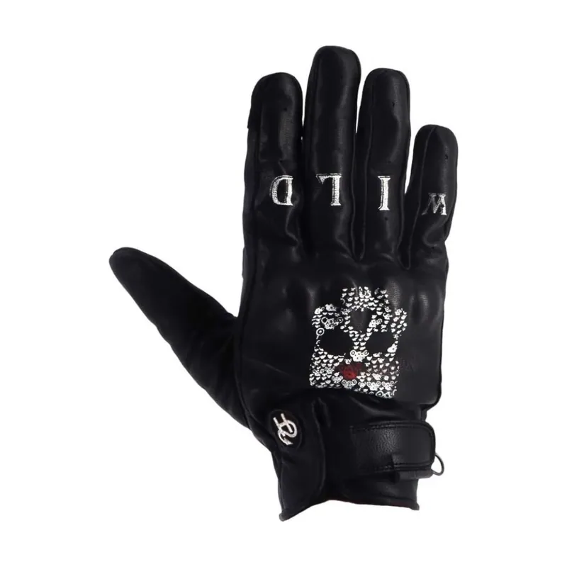 Guantes De Cuero Skull