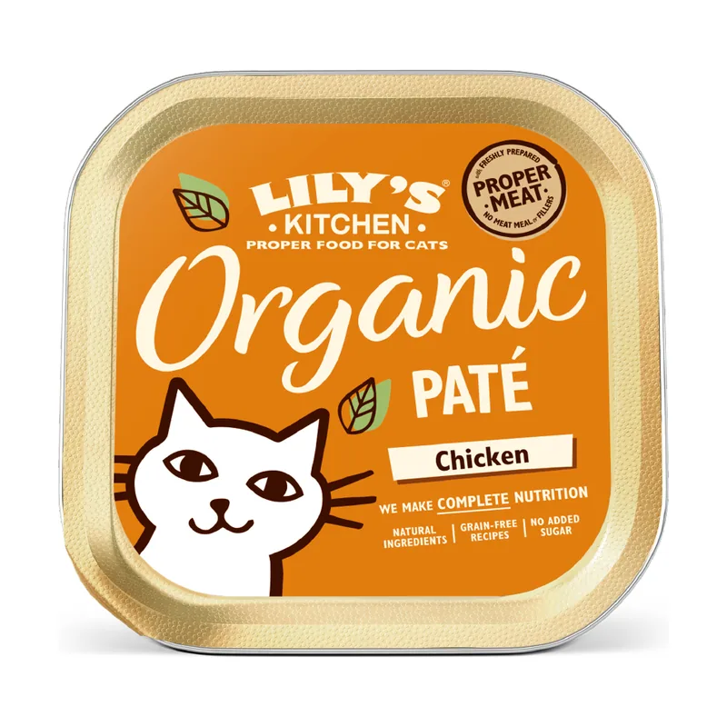 Comida Húmeda Organic Paté de Pollo para Gatos 85 gr