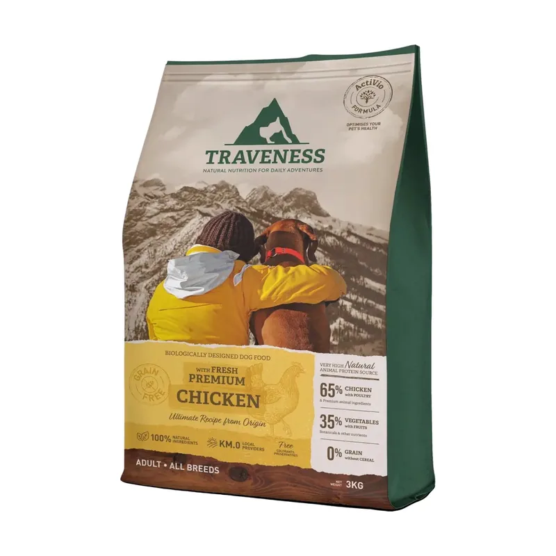 Pienso Natural Grain Free Receta de Pollo para Perros 3 kg