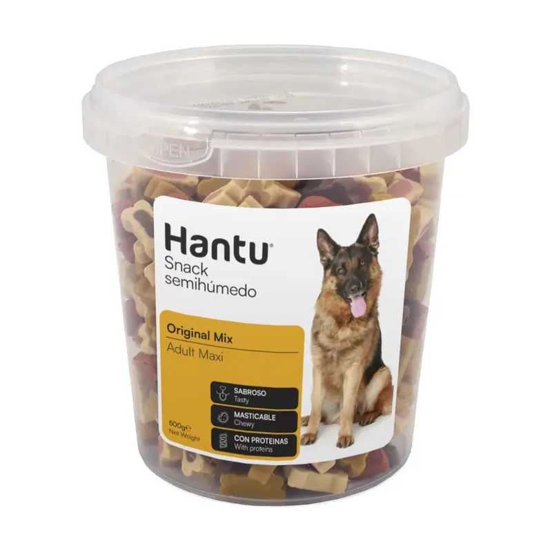 Snack Mix Adult Maxi Semihúmedo para Perros de Razas Grandes 500 GR