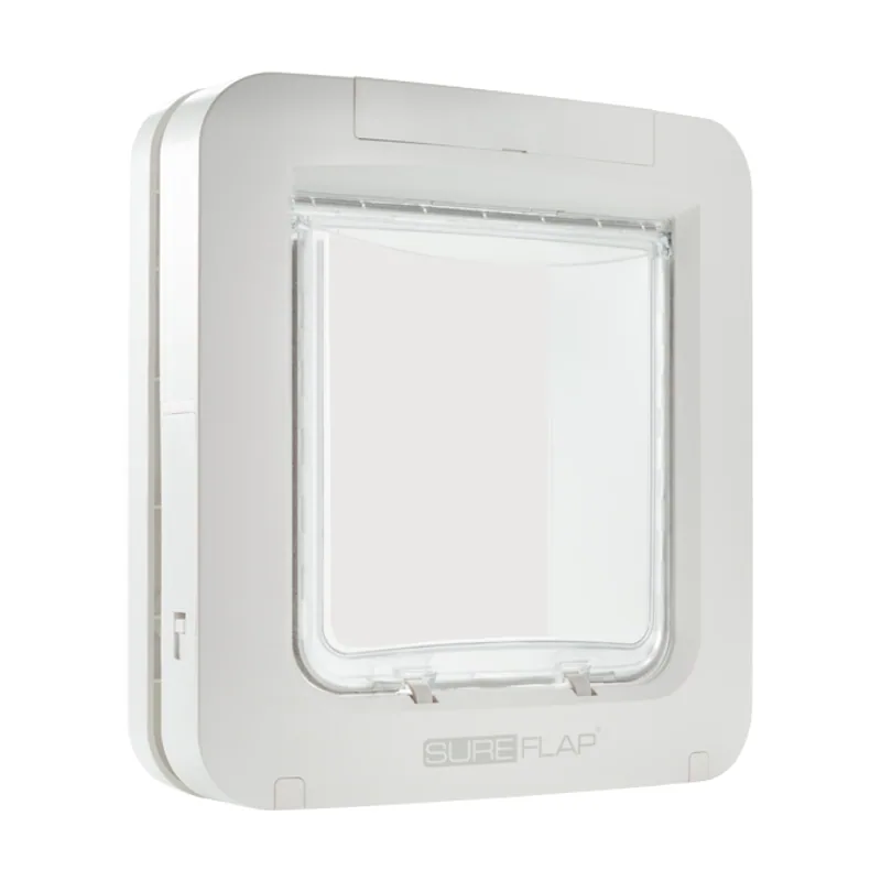 Puerta Blanca para Mascotas con Microchip SureFlap Connect 26,2x28,1 cm