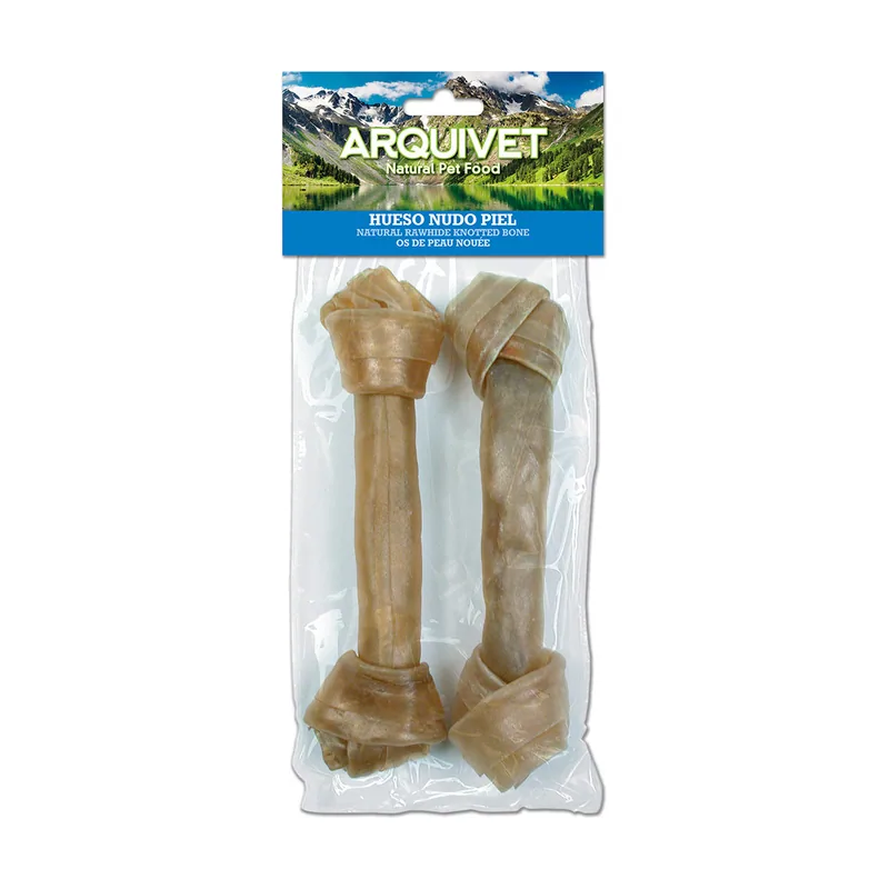 Huesito Nudo Piel 20cm. 110gr. 2Piezas. 2