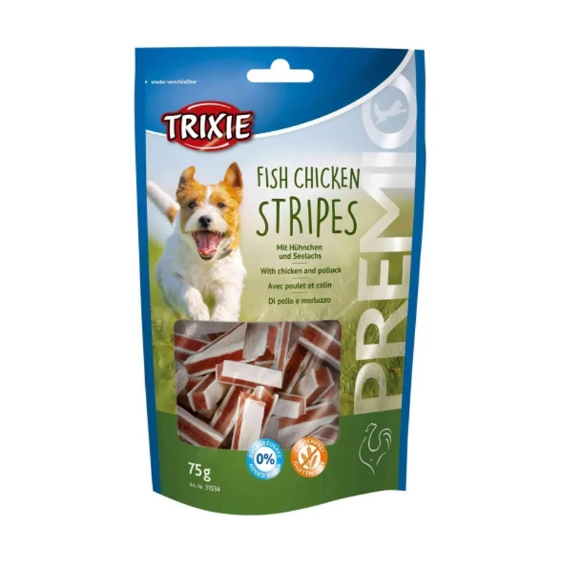 Snacks Tiras de Pollo y Merluza 75 GR