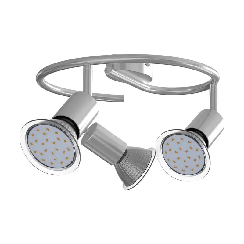Lámpara de techo Amaryllis metal 3 focos 360° circular