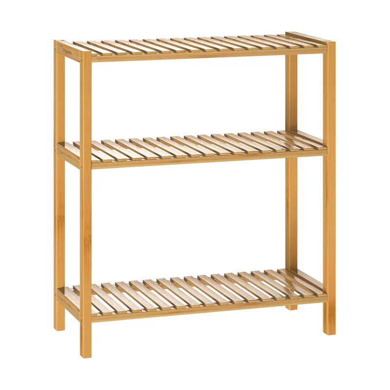 Estantería bambú para baño 66x58x26cm