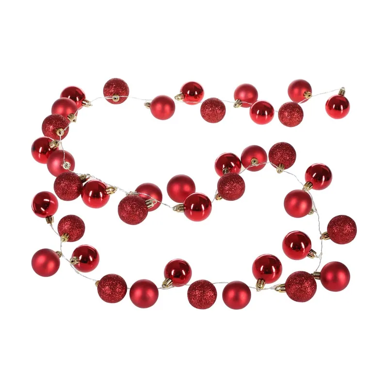 Guirnalda de luces rojo 2m 40 LEDs bolas