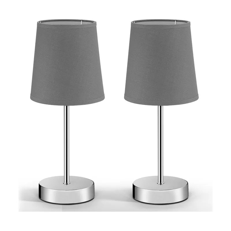 Lámparas de mesa set de 2 gris 32x13x13cm